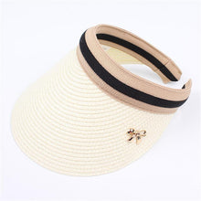 Load image into Gallery viewer, Women Hats - Woman&#39;s Sun Hats - Hand Made Straw Bowknot Caps - Parent-Child Summer Cap
