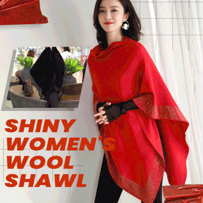 ✨Christmas Offer! 30% off for a limited time!✨--Shiny Women's Wool Shawl