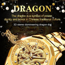 Ladda upp bild till gallerivisning, ✨Hot sale for a limited time- 50%OFF✨Embossed Golden Dragon Watch
