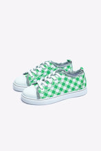 Load image into Gallery viewer, Green Plaid Canvas Shoes
