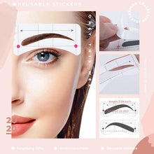 Charger l&#39;image dans la galerie, 【BUY 1 GET 1 FREE】Eyebrows Stencil Stickers 12 Styling

