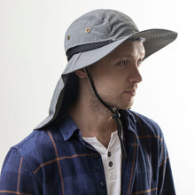 Ladda upp bild till gallerivisning, Unisex Hats - Autumn Sun Hat For Men &amp; Women - Bucket Hat With Neck Flap - Outdoor UV Protection With Large Wide Brim
