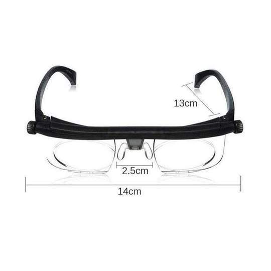 Focus Adjustable Glasses -3 to +6 Dial Vision Near and Far Sight