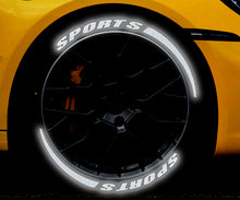 Charger l&#39;image dans la galerie, Reflective Car Tire Wheel Letter Stickers

