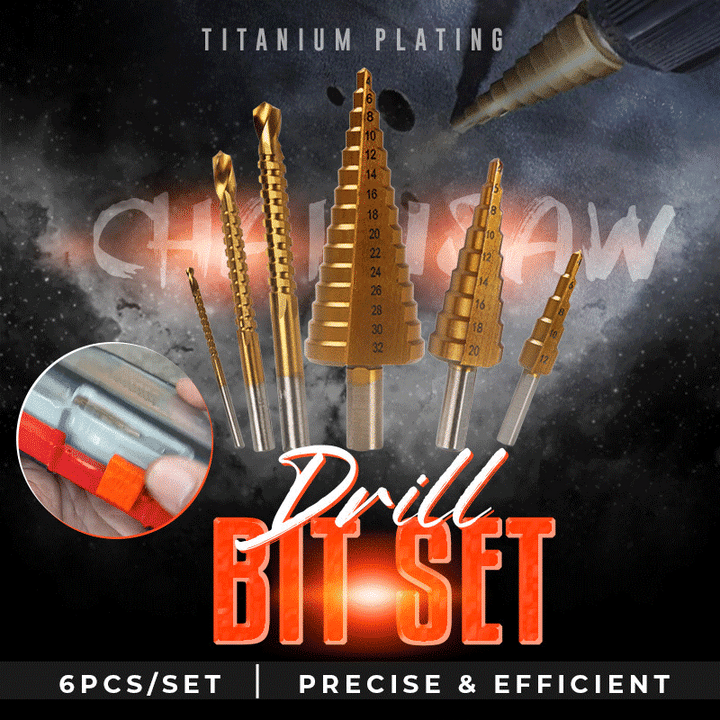 Titanium Plating Drill Bit Set（6pcs）