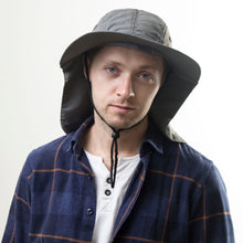 Ladda upp bild till gallerivisning, Unisex Hats - Autumn Sun Hat For Men &amp; Women - Bucket Hat With Neck Flap - Outdoor UV Protection With Large Wide Brim
