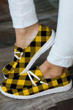 Load image into Gallery viewer, Plaid Flat Shoes Gypsy Jazz Shoes Boat Shoes

