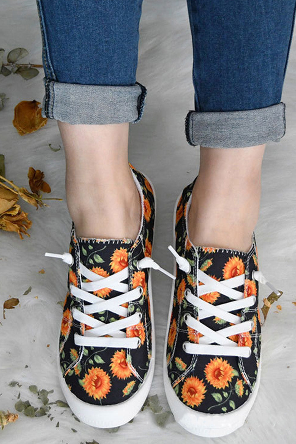 Floral Flat Shoes