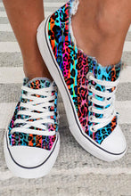 Ladda upp bild till gallerivisning, Multicolor Leopard Print Canvas Shoes
